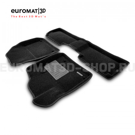 Текстильные 3D коврики Euromat3D Business в салон для Citroen C5 (2008-) № EMC3D-001712