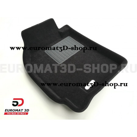 Текстильные 3D коврики Euromat3D Business в салон для Mitsubishi Lancer 9 № EMC3D-003613