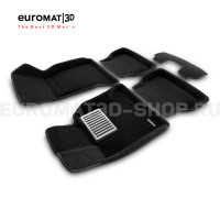 Текстильные 3D коврики Euromat3D Lux в салон для Bmw 5 (E60) (2003-2010) № EM3D-001204