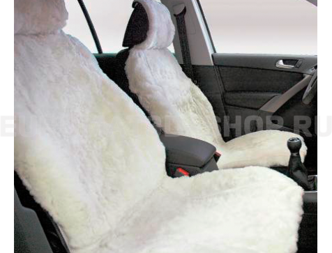 Накидка на сиденья автомобиля из искусственного меха Euromat|Tex (белая) № EUSH-004003 Накидка на сиденья автомобиля из искусственного меха Euromat|Tex (белая) № EUSH-004003