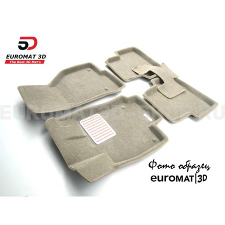 Текстильные 3D коврики Euromat3D Lux в салон для Cadillac CTS (2007-) (4WD) № EM3D-001305T Бежевый Текстильные 3D коврики Euromat3D Lux в салон для Cadillac CTS (2007-) (4WD) № EM3D-001305T Бежевый