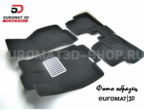 Текстильные 3D коврики Euromat3D Lux в салон для Honda Civic 5D (2012-) № EM3D-002603