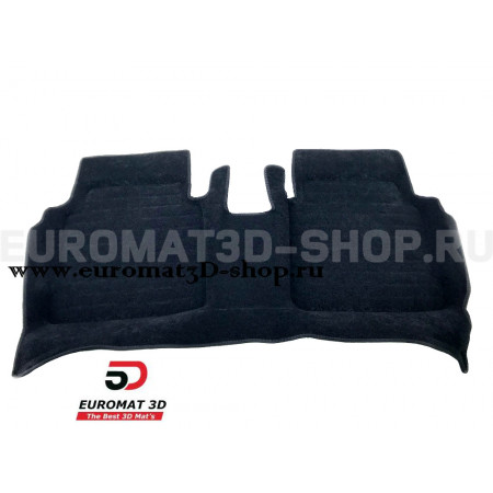 Текстильные 5D коврики с высоким бортом Euromat3D в салон для Hyundai Sonata (2017-) № EM5D-002929