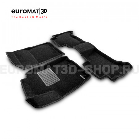 Текстильные 3D коврики Euromat3D Premium в салон для Toyota Land Cruiser Prado 150 (2010-2014) № EMPR3D-005115