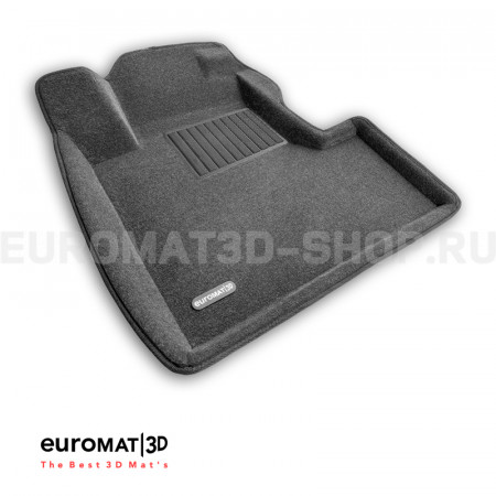 Текстильные 3D коврики Euromat3D Business в салон для Honda CR-V (2006-2012) № EMC3D-002606G Серые