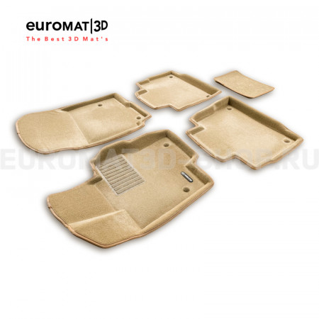 Текстильные 3D коврики Euromat3D Business в салон для Mercedes GLE-Class (W167) (2019-) № EMC3D-003509T Бежевые Текстильные 3D коврики Euromat3D Business в салон для Mercedes GLE-Class (W167) (2019-) № EMC3D-003509T Бежевые
