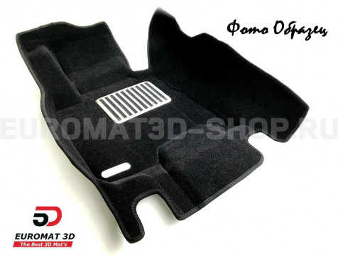 Текстильные 5D коврики с высоким бортом Euromat3D в салон для Volkswagen Golf 6 (2009-2012) № EM5D-004502