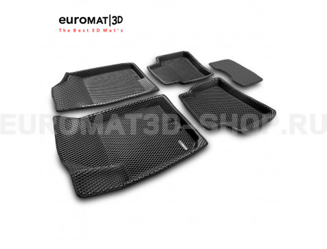 3D коврики Euromat3D EVA в салон для Hyundai I30 (2009-2011) № EM3DEVA-002722