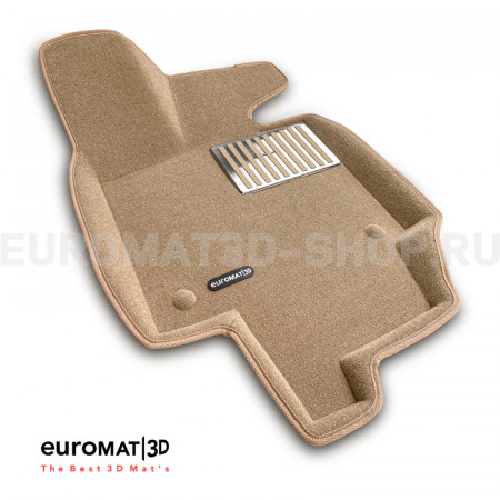 Текстильные 3D коврики Euromat3D Lux в салон для Toyota Rav 4 (2019-2026) (АКПП) № EM3D-005105T Бежевые Текстильные 3D коврики Euromat3D Lux в салон для Toyota Rav 4 (2019-2026) (АКПП) № EM3D-005105T Бежевые