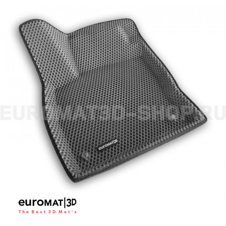 3D коврики Euromat3D EVA в салон для Skoda Octavia A7 (2013-2020) № EM3DEVA-004507G Серые